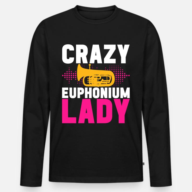 Euphonium Euphoniumspieler - Männer Premium Bio Langarmshirt - Schwarz