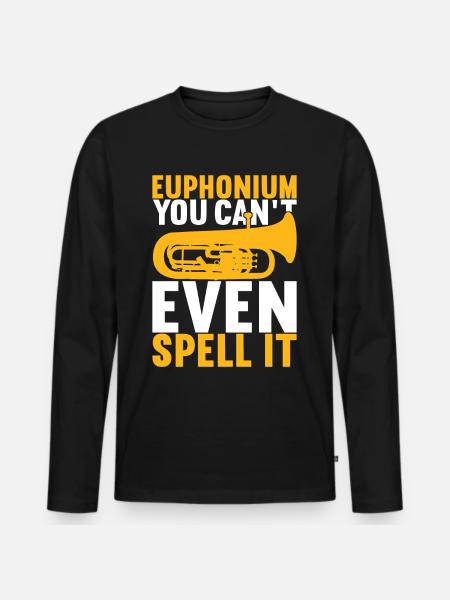 Euphonium Euphonist - Men's Premium Organic Long Sleeve Shirt - black