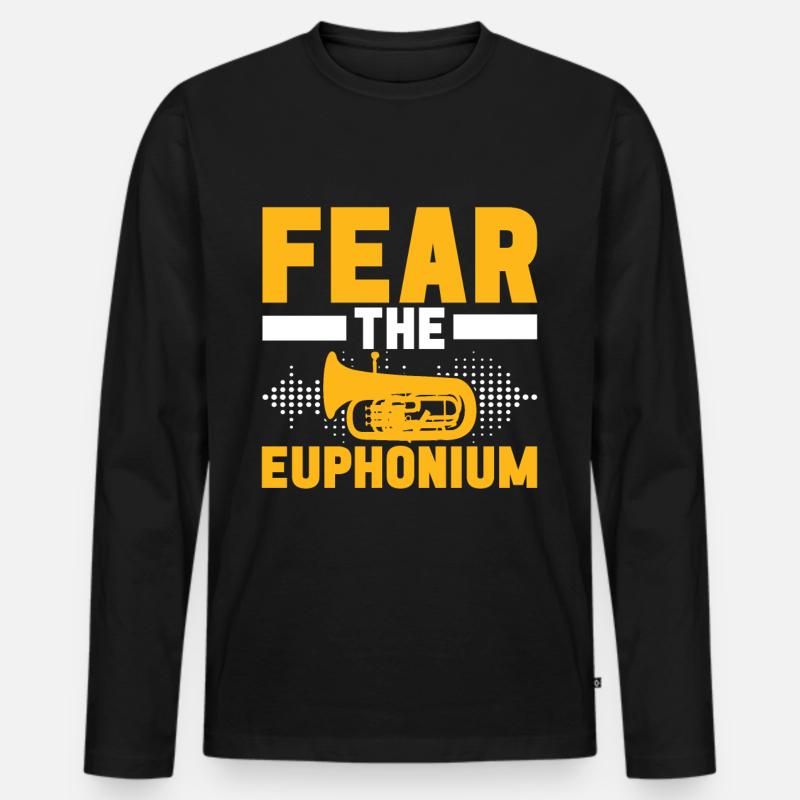 Euphonium Euphonist - Männer Premium Bio Langarmshirt - Schwarz