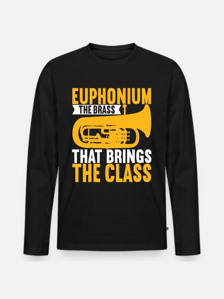 Euphonium Euphonium Player - Men's Premium Organic Long Sleeve Shirt - black