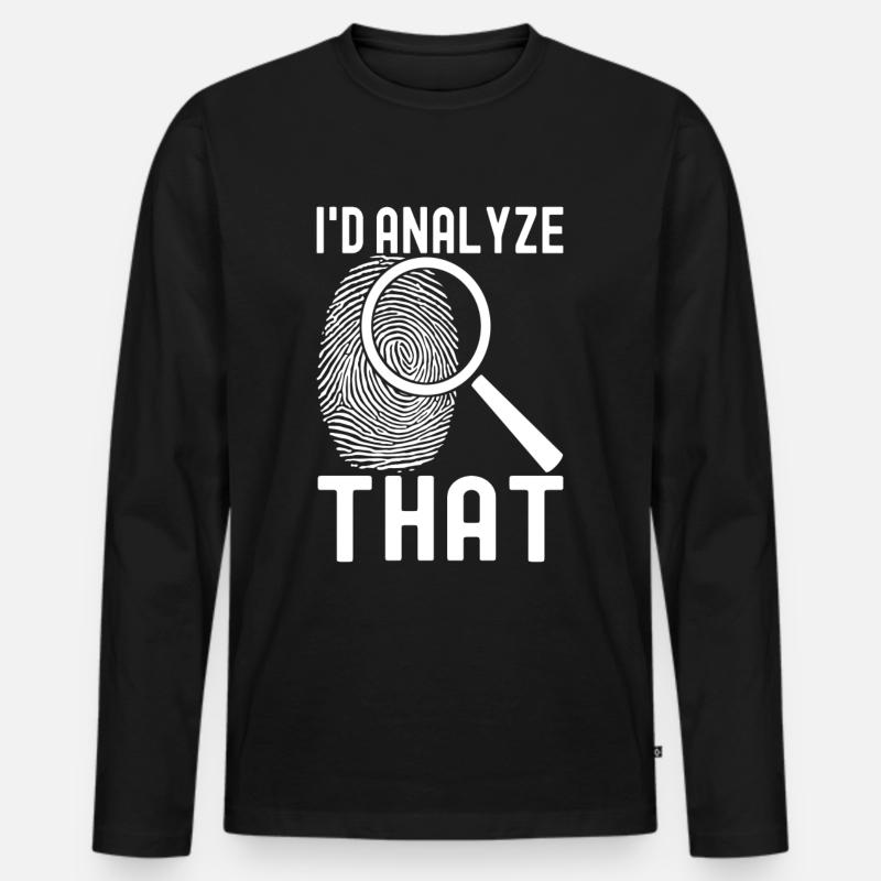 Forensics Forensic Scientist - Men's Premium Organic Long Sleeve Shirt - black