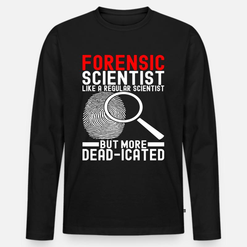 Forensics Forensic Scientist - Men's Premium Organic Long Sleeve Shirt - black