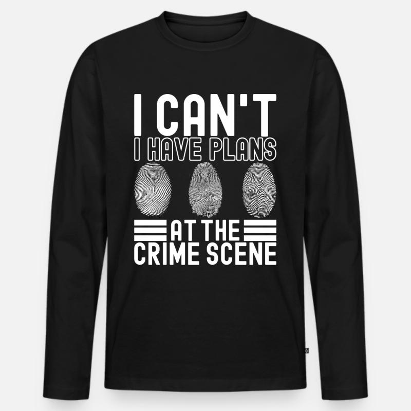 Forensics Forensic Scientist - Men's Premium Organic Long Sleeve Shirt - black