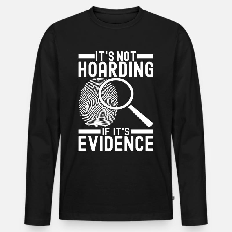 Forensik Forensiker - Männer Premium Bio Langarmshirt - Schwarz
