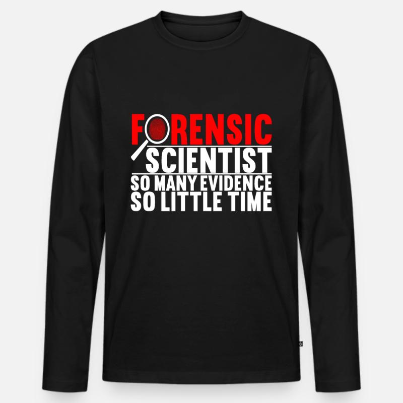 Forensics Forensic Scientist - Men's Premium Organic Long Sleeve Shirt - black