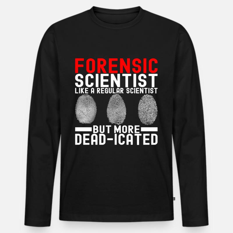 Forensics Forensic Scientist - Men's Premium Organic Long Sleeve Shirt - black