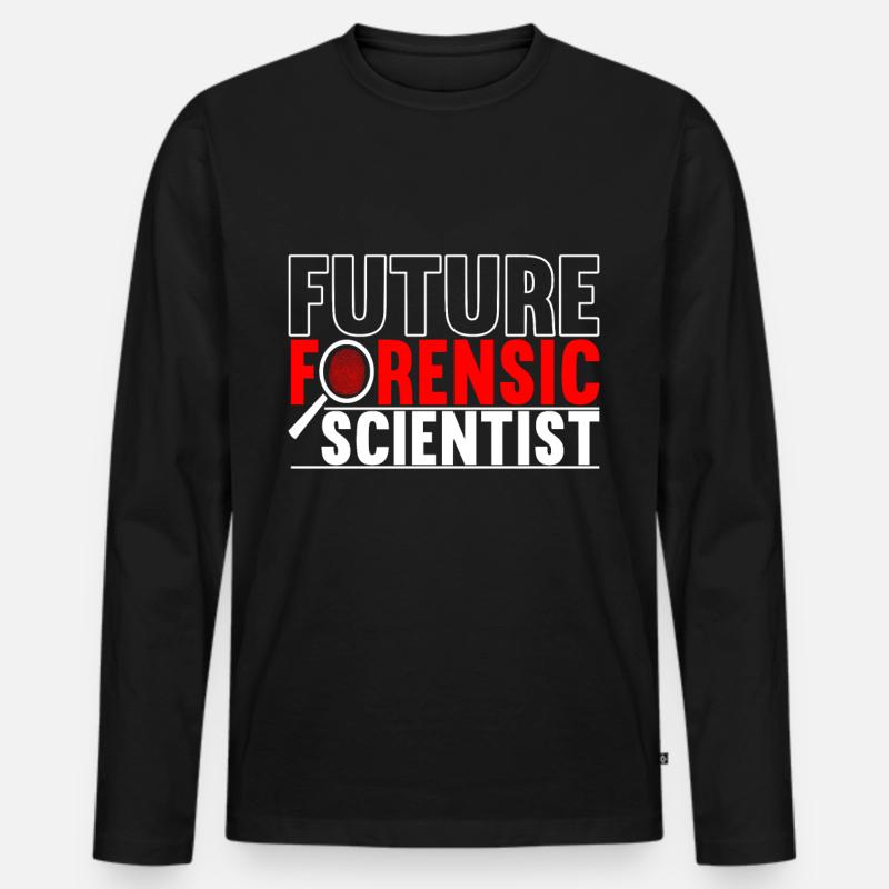 Forensics Forensic Scientist - Men's Premium Organic Long Sleeve Shirt - black