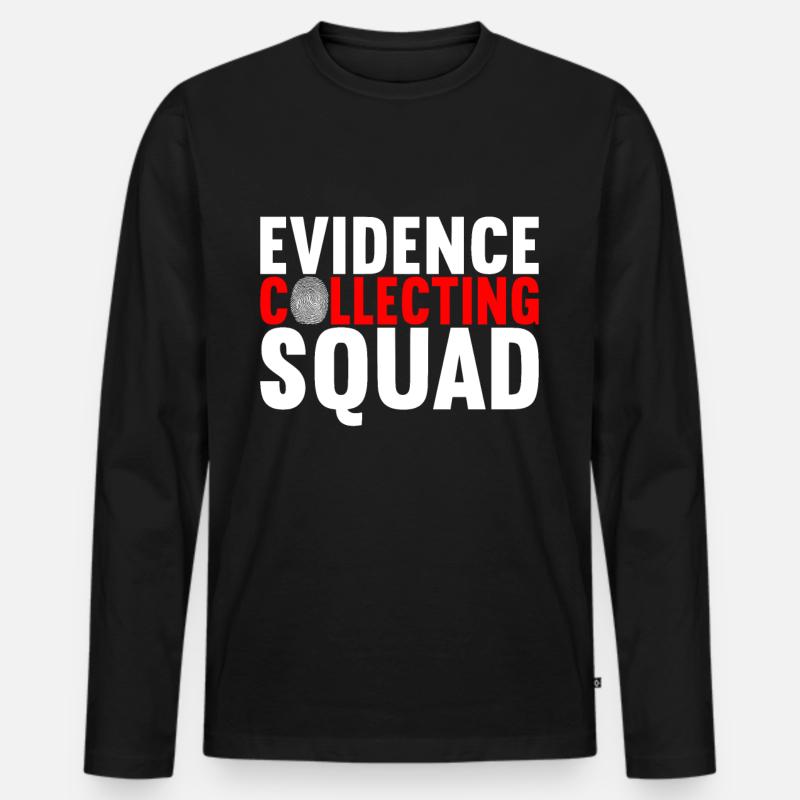 Forensik Forensiker - Männer Premium Bio Langarmshirt - Schwarz