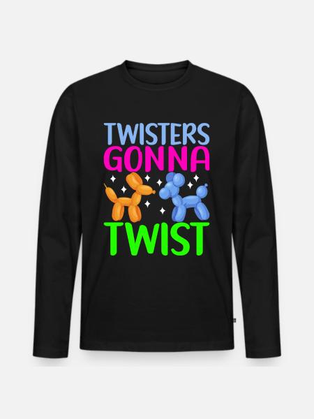 Balloon Animal Balloon Twisting - Men's Premium Organic Long Sleeve Shirt - black