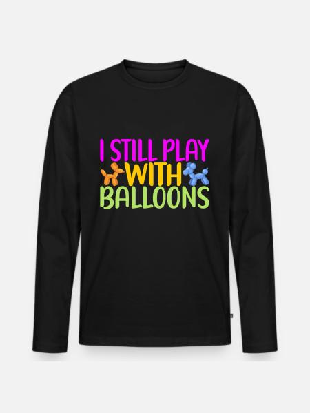 Balloon Animal Balloon Twisting - Men's Premium Organic Long Sleeve Shirt - black