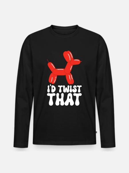 Balloon Animal Balloon Twisting - Men's Premium Organic Long Sleeve Shirt - black
