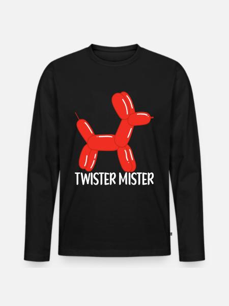 Balloon Animal Balloon Twisting - Men's Premium Organic Long Sleeve Shirt - black