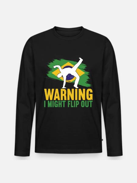 Capoeira Capoeirista - Men's Premium Organic Long Sleeve Shirt - black