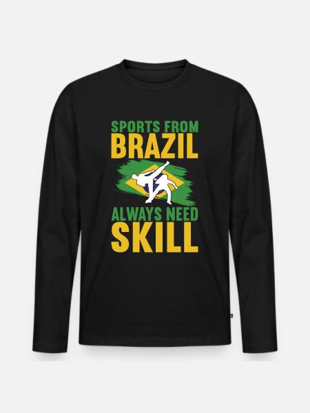 Capoeira Capoeirista - Men's Premium Organic Long Sleeve Shirt - black