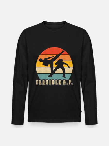 Capoeira Capoeirista - Men's Premium Organic Long Sleeve Shirt - black