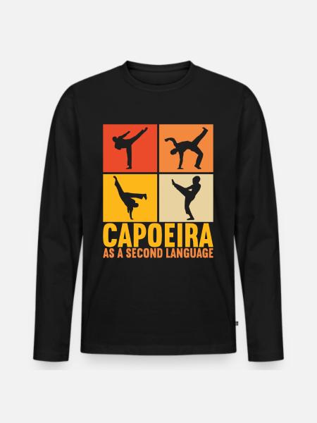 Capoeira Capoeirista - Men's Premium Organic Long Sleeve Shirt - black