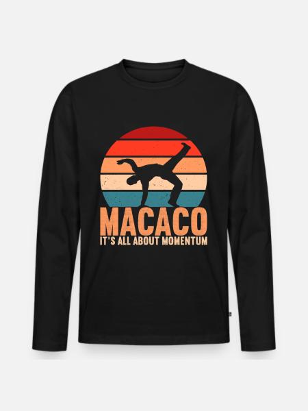 Capoeira Capoeirista - Men's Premium Organic Long Sleeve Shirt - black