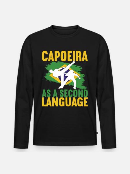 Capoeira Capoeirista - Men's Premium Organic Long Sleeve Shirt - black