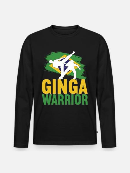 Capoeira Capoeirista - Men's Premium Organic Long Sleeve Shirt - black