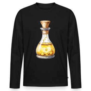 Aesthetic Gaming Potion Design Iconic - Men's Premium Organic Long Sleeve Shirt - black - Front - Nico (187cm)