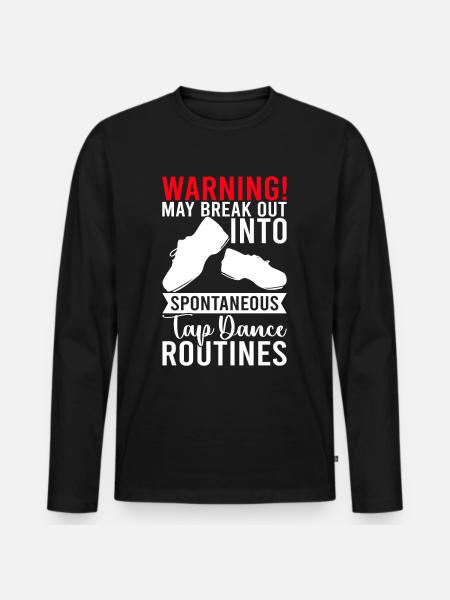 Tap Dance Tap Dancer - Men's Premium Organic Long Sleeve Shirt - black