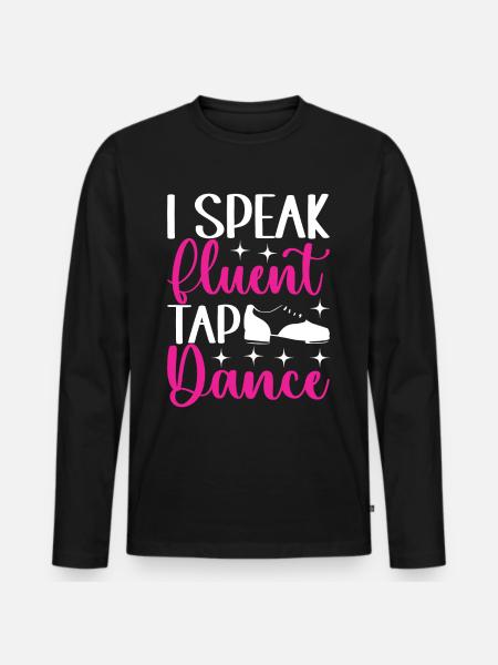Tap Dance Tap Dancer - Men's Premium Organic Long Sleeve Shirt - black
