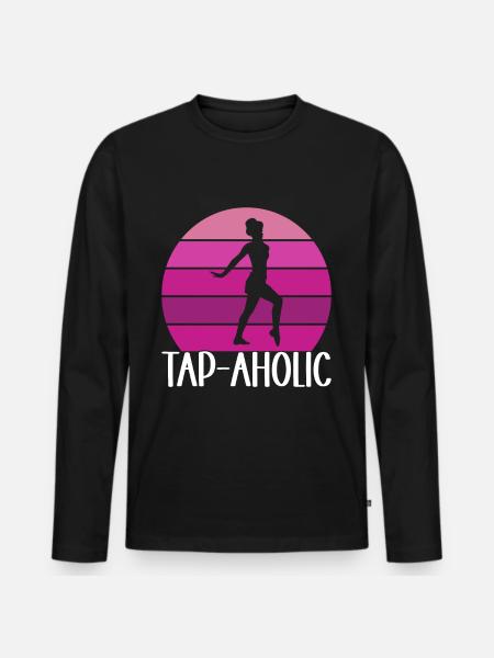 Tap Dance Tap Dancer - Men's Premium Organic Long Sleeve Shirt - black