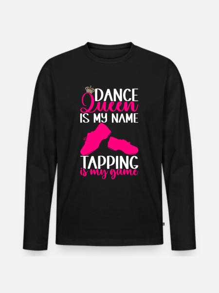 Tap Dance Tap Dancer - Men's Premium Organic Long Sleeve Shirt - black