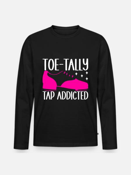 Tap Dance Tap Dancer - Men's Premium Organic Long Sleeve Shirt - black