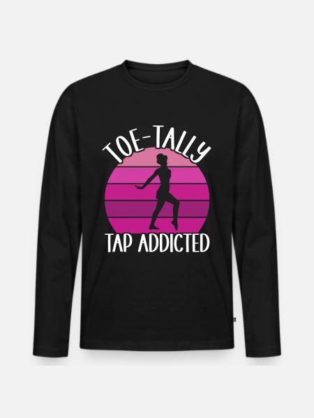 Tap Dance Tap Dancer - Men's Premium Organic Long Sleeve Shirt - black