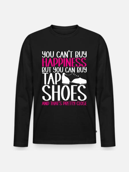 Tap Dance Tap Dancer - Men's Premium Organic Long Sleeve Shirt - black