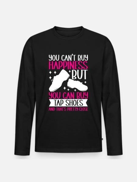 Tap Dance Tap Dancer - Men's Premium Organic Long Sleeve Shirt - black