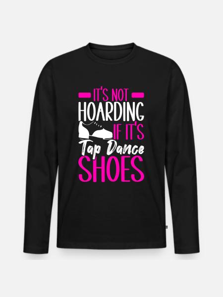 Tap Dance Tap Dancer - Men's Premium Organic Long Sleeve Shirt - black