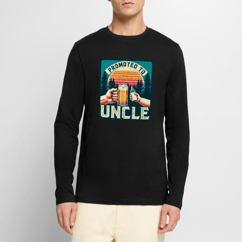 Expectant uncle loading Future uncle Men's Premium Organic Long Sleeve Shirt