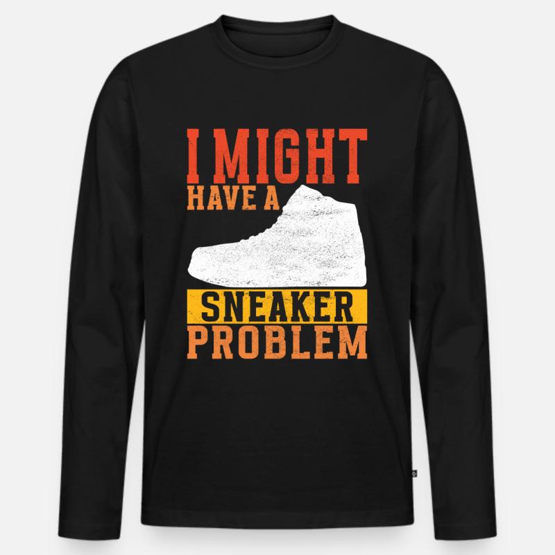 Sneakerhead Sneaker Collector - Männer Premium Bio Langarmshirt - Schwarz