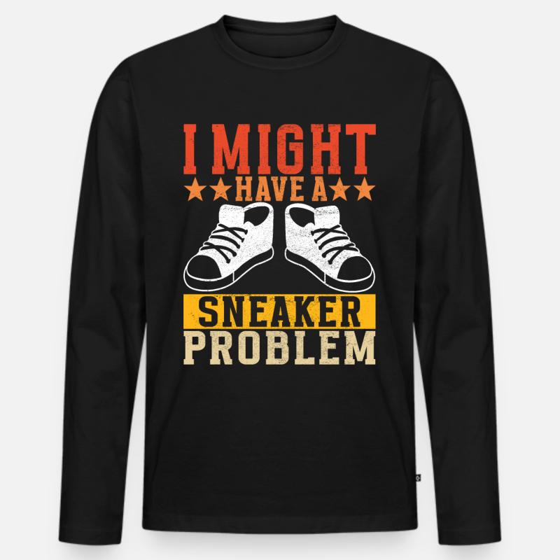 Sneakerhead Sneaker Collector - Männer Premium Bio Langarmshirt - Schwarz