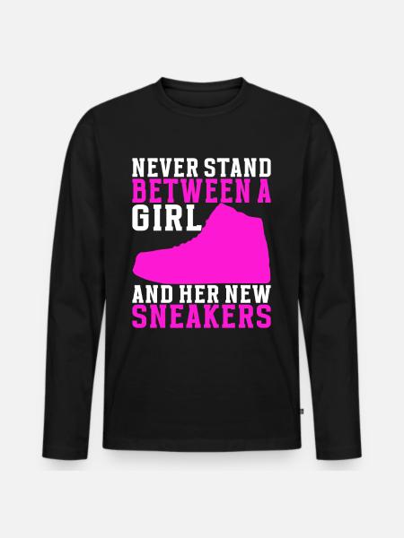 Sneakerhead Sneaker Collector - Men's Premium Organic Long Sleeve Shirt - black
