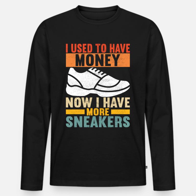 Sneakerhead Sneaker Collector - Männer Premium Bio Langarmshirt - Schwarz
