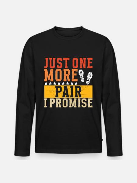 Sneakerhead Sneaker Collector - Men's Premium Organic Long Sleeve Shirt - black