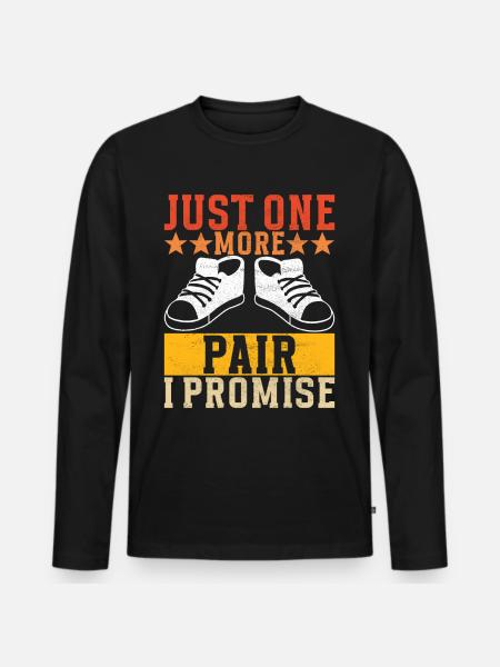 Sneakerhead Sneaker Collector - Men's Premium Organic Long Sleeve Shirt - black