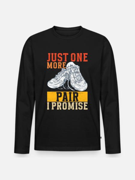 Sneakerhead Sneaker Collector - Men's Premium Organic Long Sleeve Shirt - black