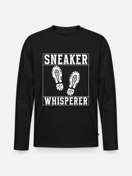 Sneakerhead Sneaker Collector - Men's Premium Organic Long Sleeve Shirt - black