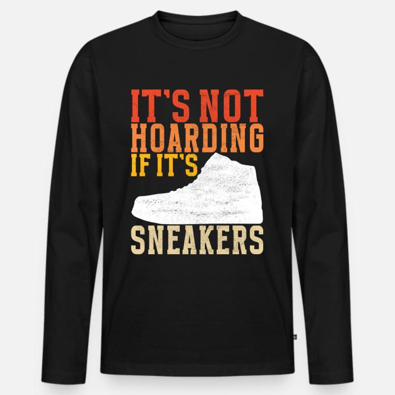 Sneakerhead Sneaker Collector - Männer Premium Bio Langarmshirt - Schwarz