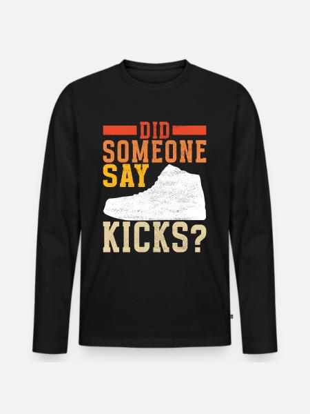 Sneakerhead Sneaker Collector - Men's Premium Organic Long Sleeve Shirt - black