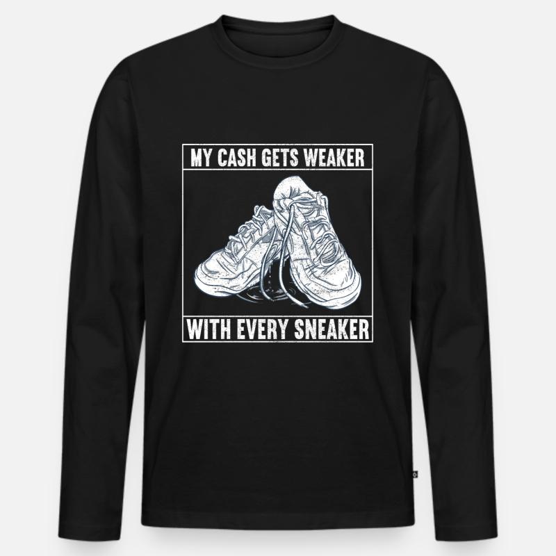 Sneakerhead Sneaker Collector - Männer Premium Bio Langarmshirt - Schwarz