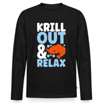 Marine Biology Marine Biologist - Men's Premium Organic Long Sleeve Shirt - black - Front - Nico (187cm)