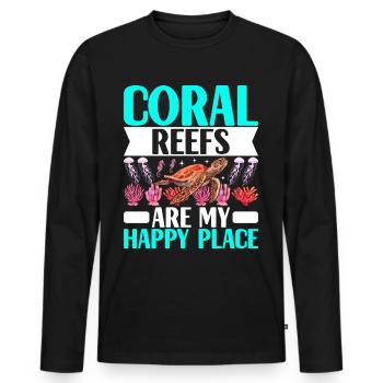 Marine Biology Marine Biologist - Men's Premium Organic Long Sleeve Shirt - black - Front - Nico (187cm)