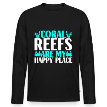 Marine Biology Marine Biologist - Men's Premium Organic Long Sleeve Shirt - black - Front - Nico (187cm)