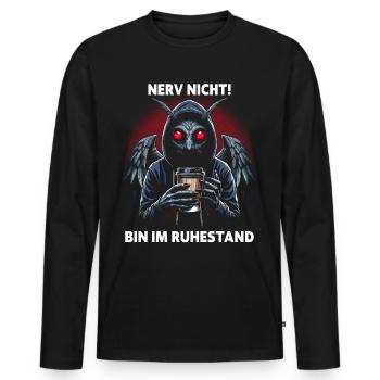 Nerve Not Retired - Men's Premium Organic Long Sleeve Shirt - black - Front - Nico (187cm)