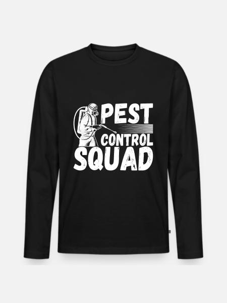 Pest Control Exterminator - Men's Premium Organic Long Sleeve Shirt - black